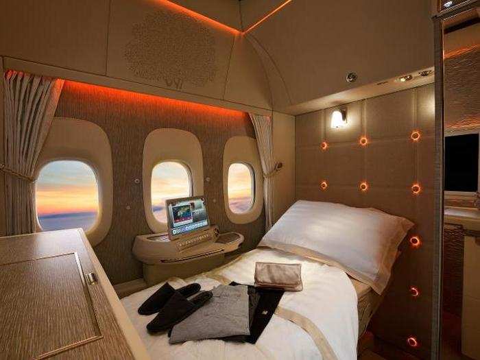 In 2017, Emirates introduced its next generation of first-class suites onboard its fleet of Boeing 777 airliners. They are the industry