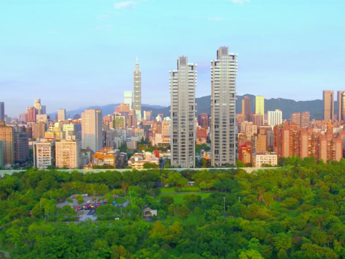 One of the most popular new condominium towers for Taipei