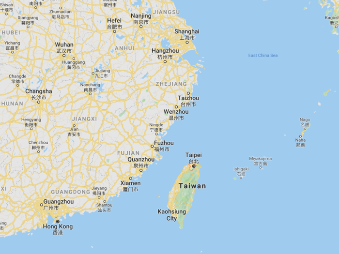 Taipei sits at the northern tip of Taiwan, a small island about 110 miles off the coast of China.