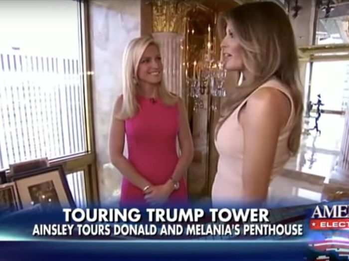 The first lady said living in the apartment was "amazing," and the lavish decoration was in-line with her taste.