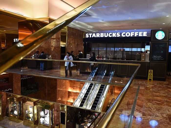 A Starbucks on the second floor above the lobby is also open to the public.