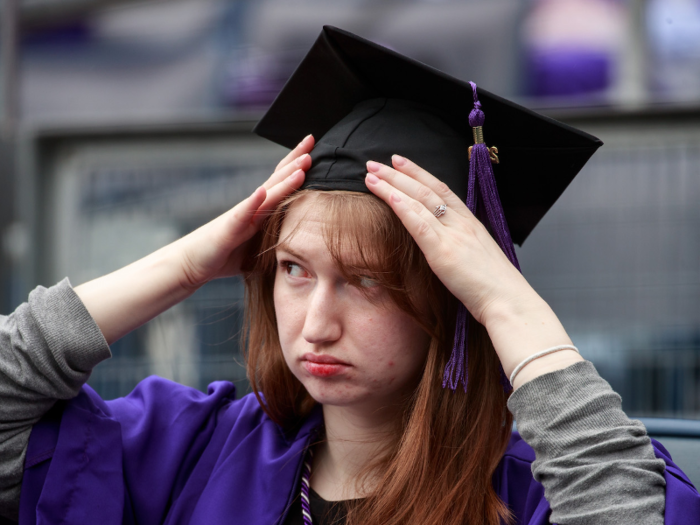 Nearly half of indebted millennials say college wasn