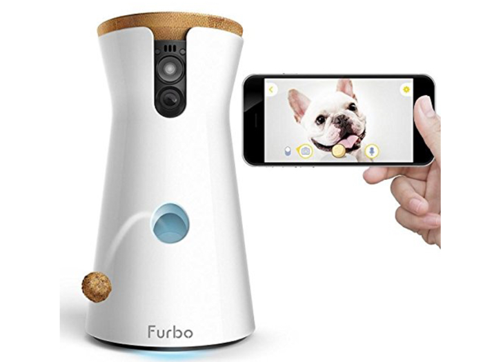 A camera that lets him keep tabs on the dog