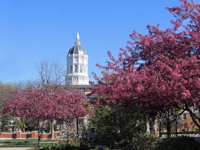 15. Columbia, MO, hosts the University of Missouri, and has a large young-adult population.