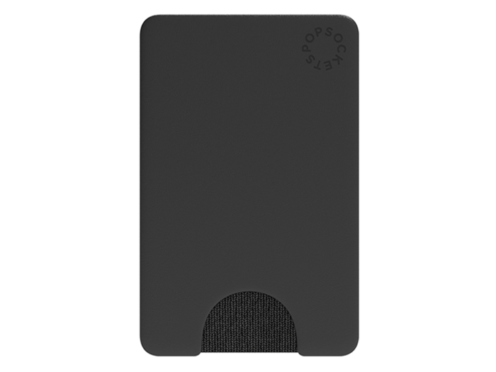 An adhesive card holder for the back of your phone