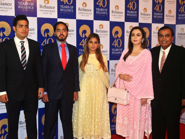 Mukesh Ambani is the richest person in Asia and has three children, all of whom are in their twenties, with his wife Nita.