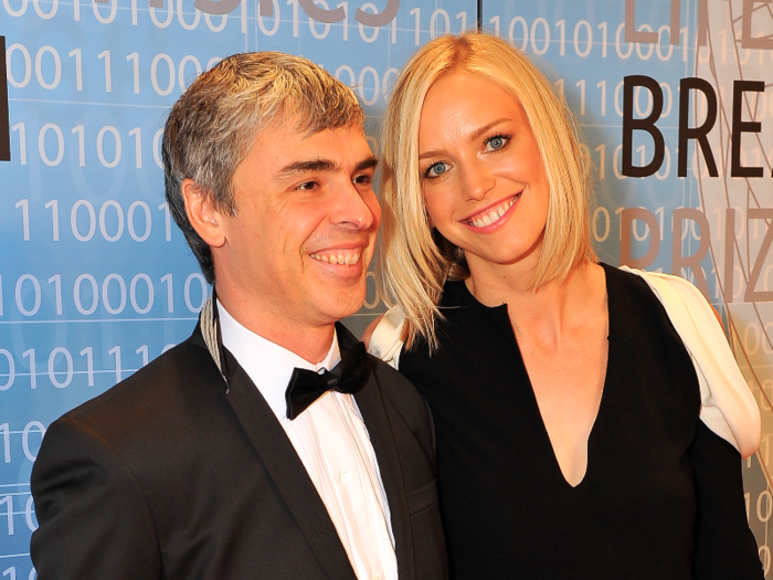 Larry Page has two children, who are approximately eight and ten years old, with his wife Lucy.