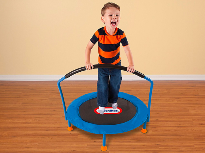 A bouncy trampoline for toddlers to get out their energy