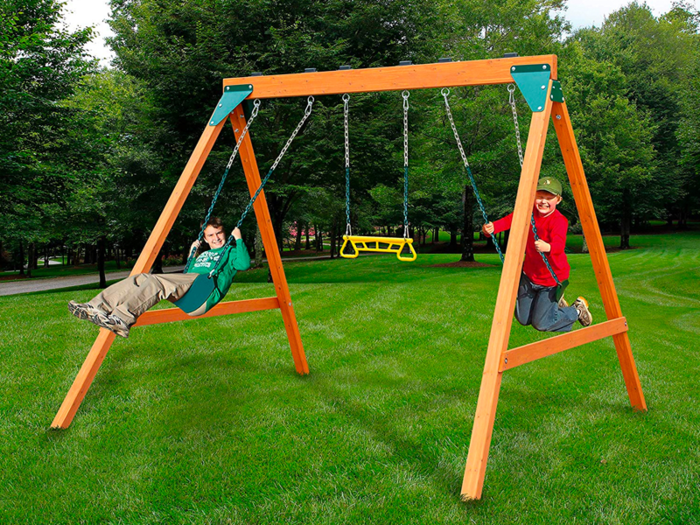 A swing set for the backyard