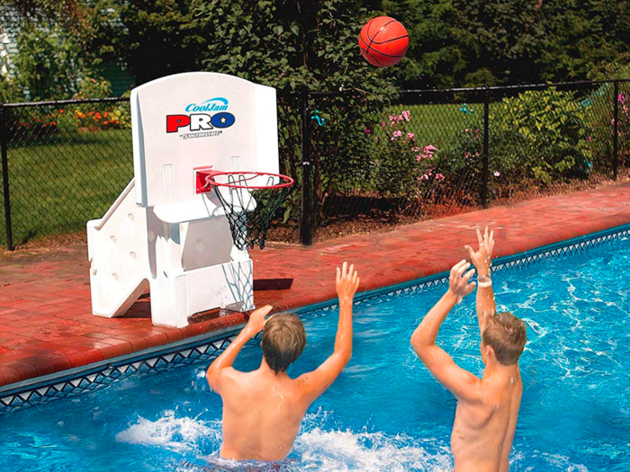 Bring the basketball court to the pool