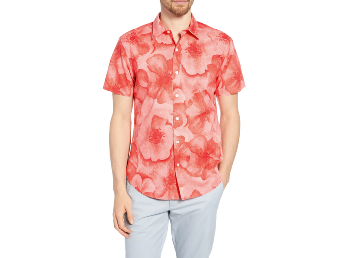 Bonobos Riviera Slim Fit Floral Print Cotton Sport Shirt