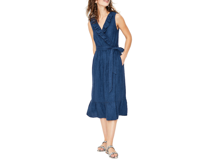 Boden Nancy Linen Midi Dress