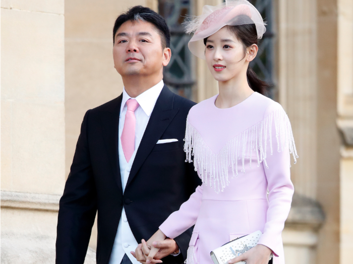 He made his first public appearance since the rape accusation outside of China, however, when he and his wife attended the wedding of Britain