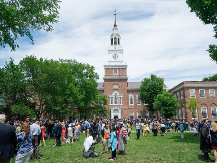 Dartmouth College in Hanover, New Hampshire, costs $53,496 a year