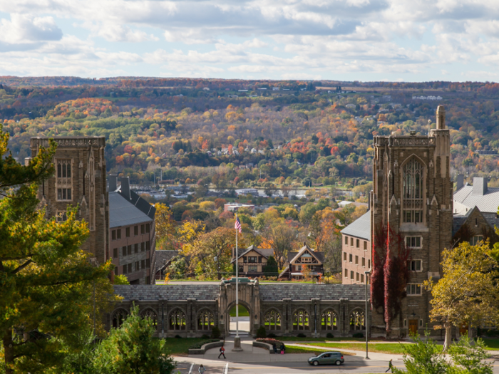 Cornell University in Ithaca, New York, costs $52,853 a year