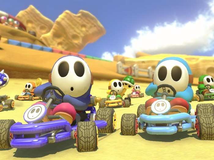The racing itself is fun, and many of the hooks from the most recent "Mario Kart" games are there.
