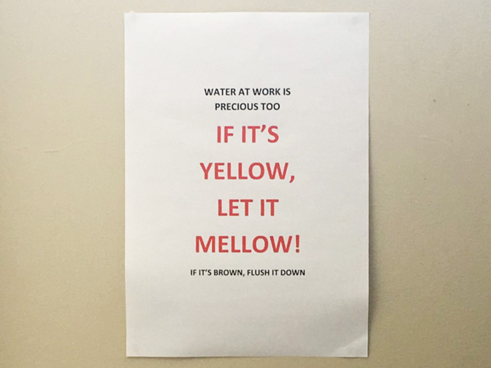 Even though the city is no longer in a Level 4 crisis — where water was limited on a scale of 100 liters per person, per day — there are still signs everywhere asking people to be mindful of how much water they use.