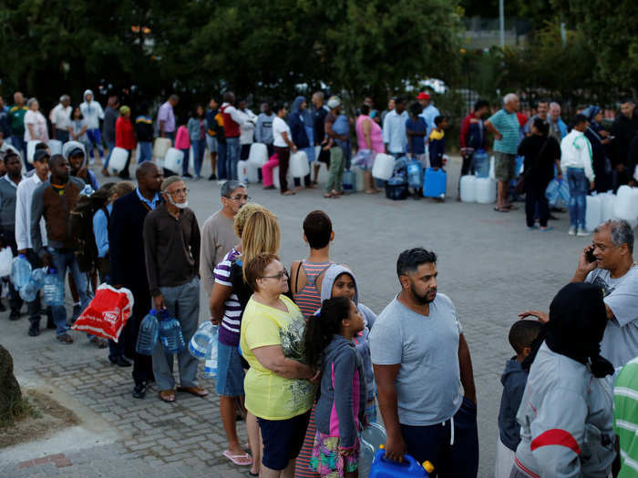 ... but my conscience stopped me. Cape Town has been dealing with a water crisis where "Day Zero" — the date that will mark the day this major coastal city runs out of fresh water — is still a looming possibility.