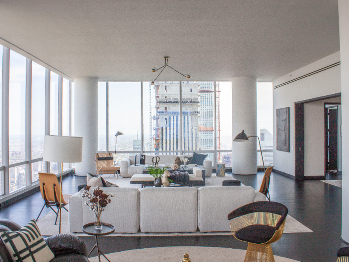 The four-bedroom condo has 6,234 square feet of living space.