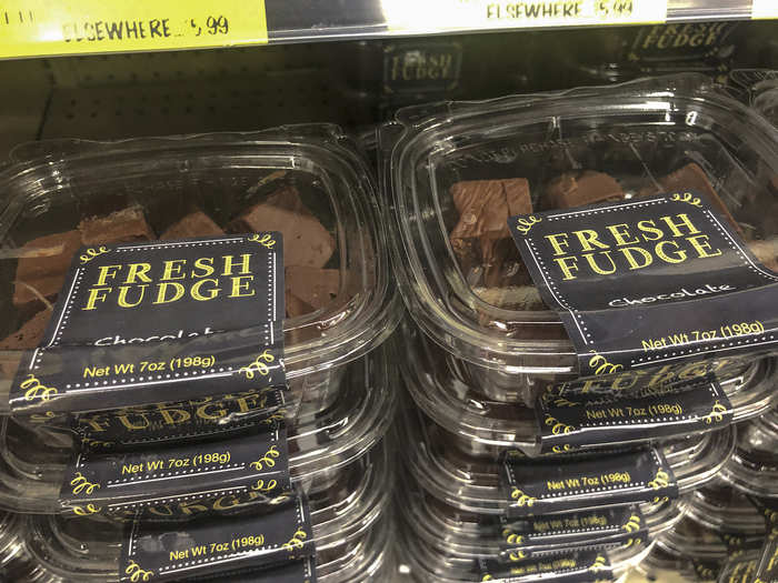 And by the way, the sweets shelf was stacked with a ridiculous quantity of fresh fudge.