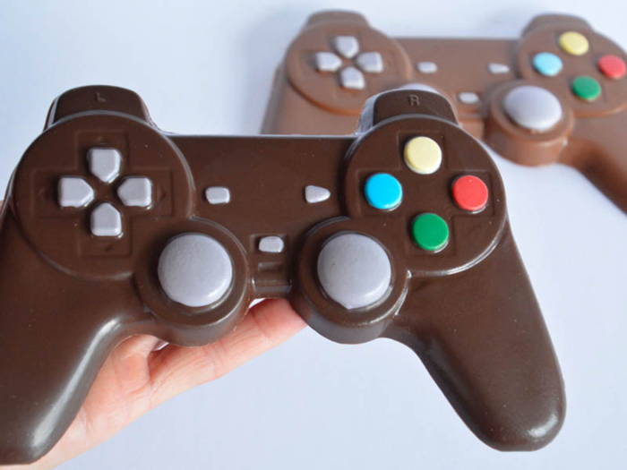 Chocolate video game controllers