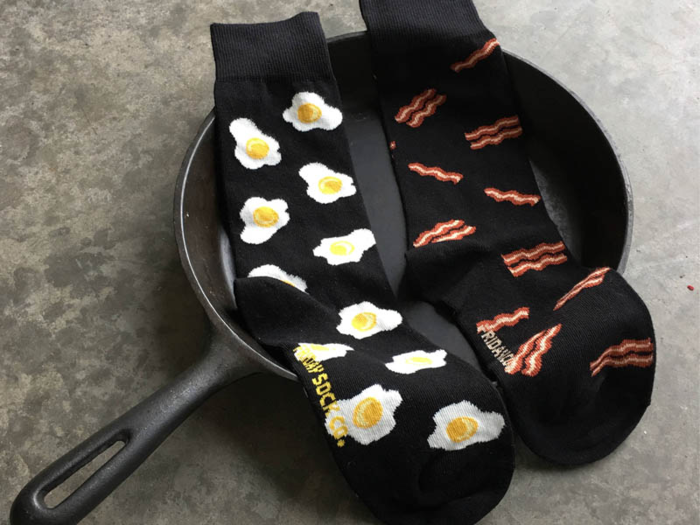 Bacon and egg socks