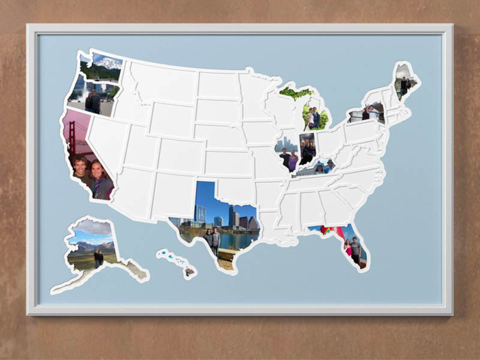 A photo map of the US