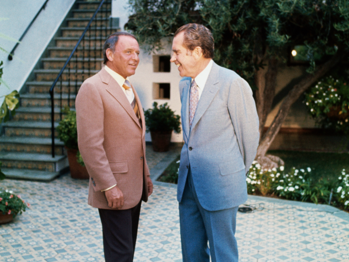 Though it was often used for governmental affairs, it was also grounds for celebrity mingling. Frank Sinatra was one of 300 guests at one such celebrity gathering; other guests over the years included famous actors such as John Wayne.