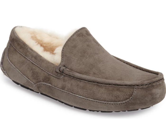 Cozy slippers to put on as soon as he gets home