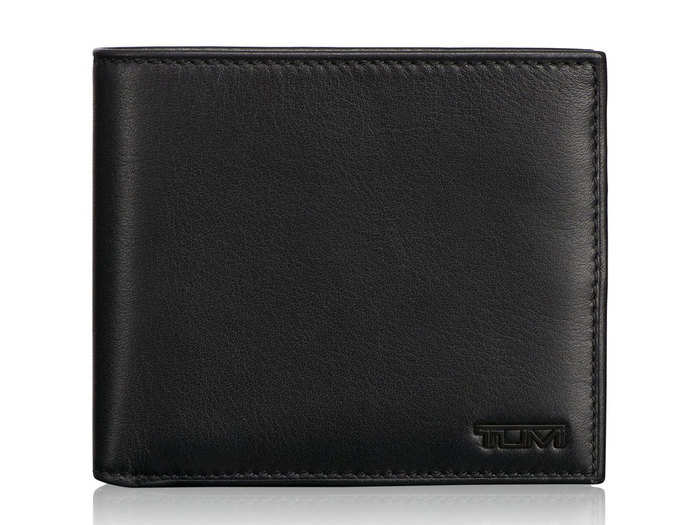 A nice leather wallet with ID Lock technology to protect against electronic theft