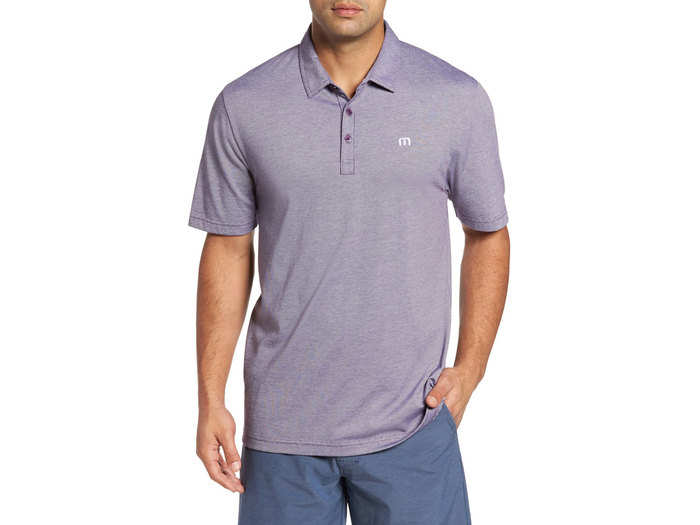 A breathable, sweat-wicking polo