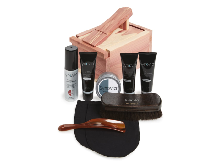 A cedar shoe valet that