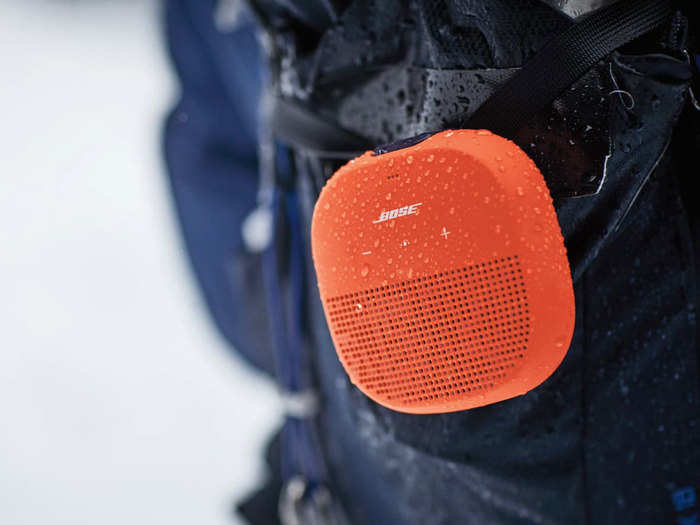 A rugged mini Bluetooth speaker