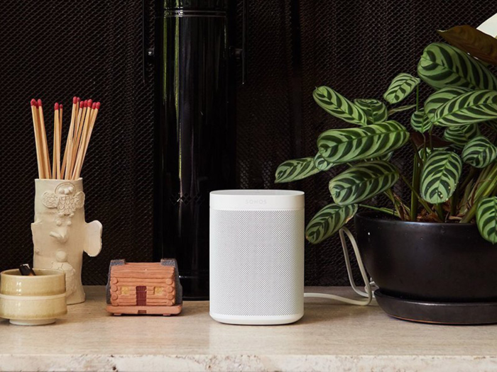 The Sonos PLAY:1 for his jams