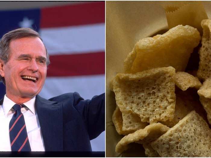 George H.W. Bush: Pork rinds