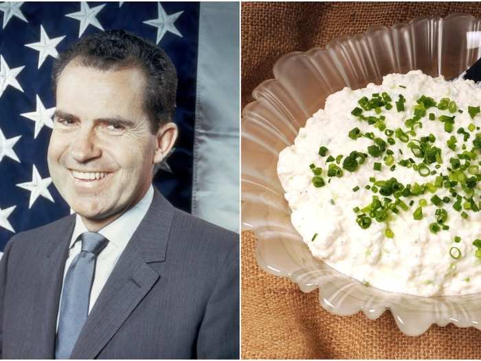 Richard Nixon: Cottage cheese and ketchup