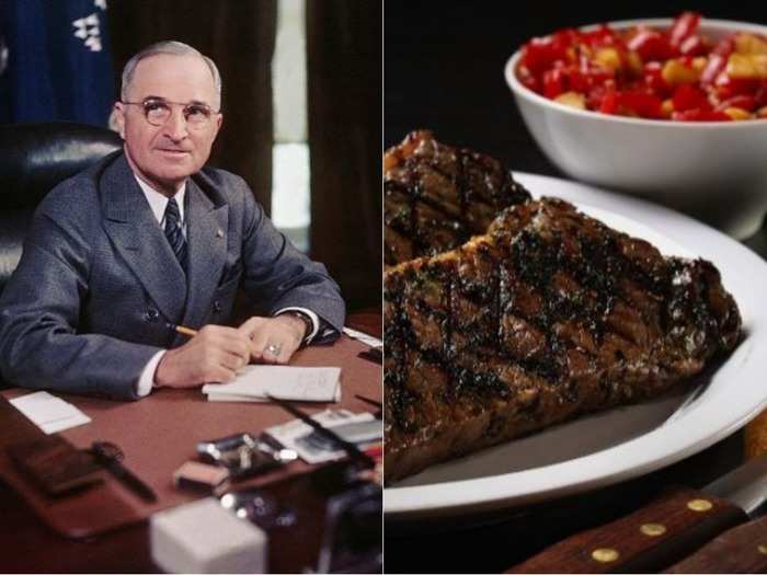 Harry Truman: Well-done steak