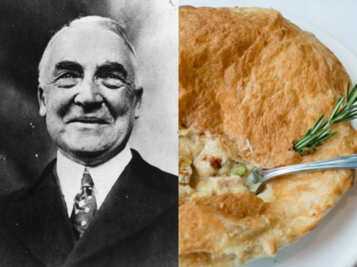 Warren G. Harding: Chicken pot pie