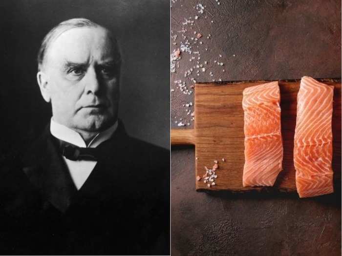 William McKinley: Meat and fish