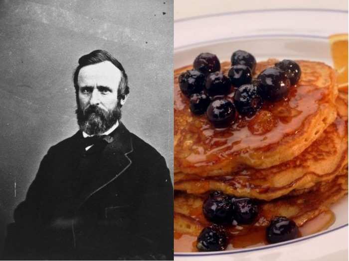 Rutherford B. Hayes: Cornmeal pancakes