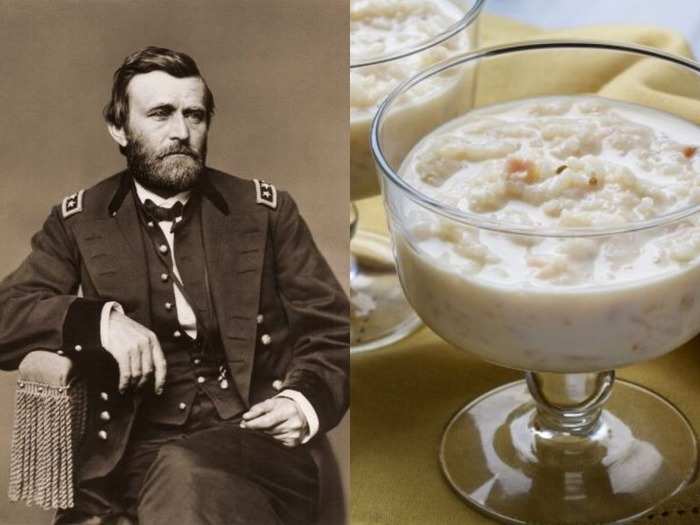 Ulysses S. Grant: Rice pudding