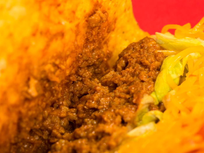 While it can be difficult to capture the texture of a steak or burger, Beyond Meat handily imitates the goopy yet granular mouthfeel of taco meat.