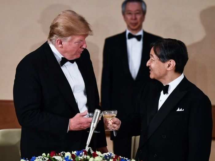 Trump became the first world leader to meet Japan