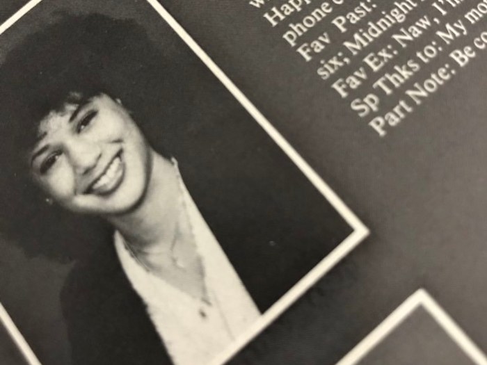 Kamala Harris: Westmount High School, Quebec, Canada, 1981.