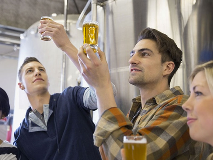 A beer tasting