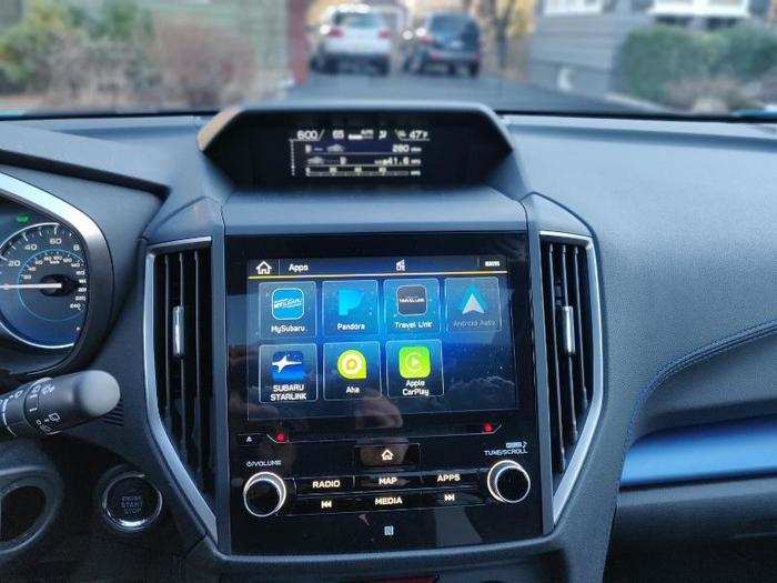 7. Strong infotainment system: Our tester came with an eight-inch touchscreen running Subaru