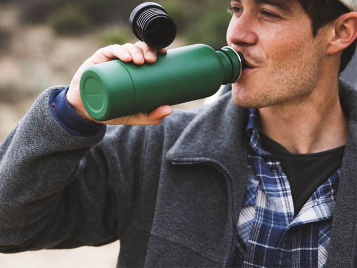 An engraved beer bottle insulator