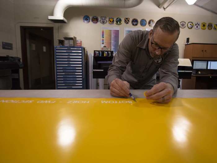 "We want a good product just like the commander does," said Troy Blaschko, an aircraft painter with M1 assigned to the 57th Maintenance Group. "It means just as much to us as it does to the pilots and we