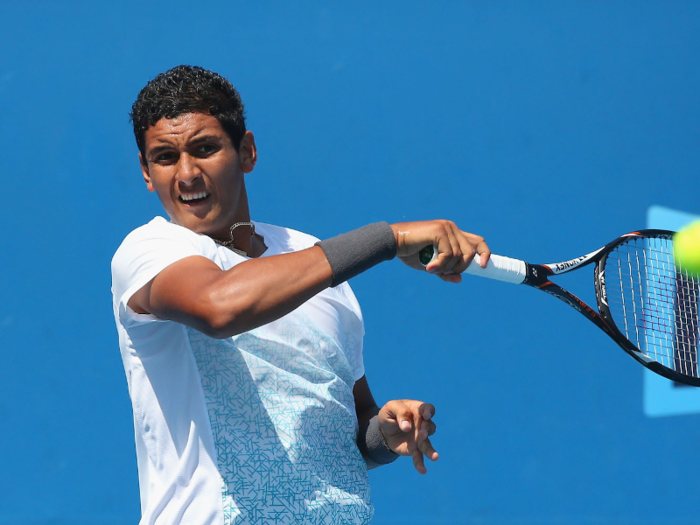 Kyrgios joined a national tennis training center at 15 years old and moved away from home. A local coach who watched Kyrgios said of his skill, "His arm was so fast, it was like he was playing with a toothpick."