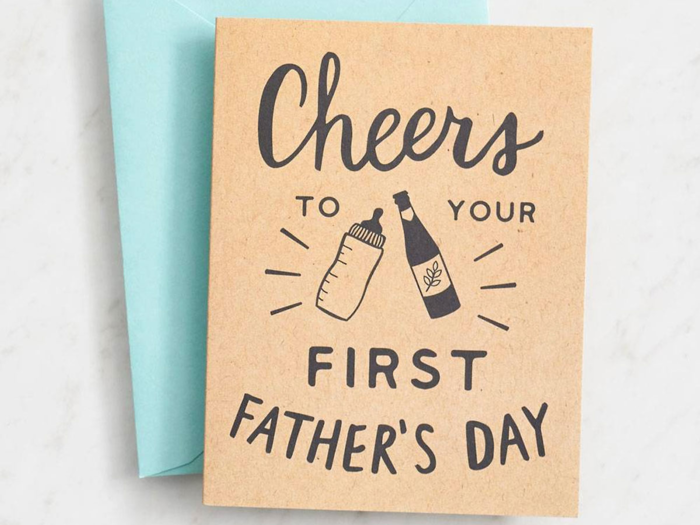 A cute card for new dads